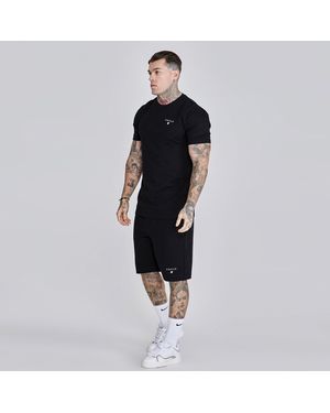 SIKSILK Short-Sleeve T-Shirt And Shorts Set - Black