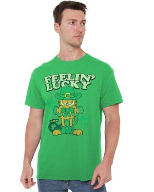 Garfield Feelin Lucky T Shirt Kelly - Green