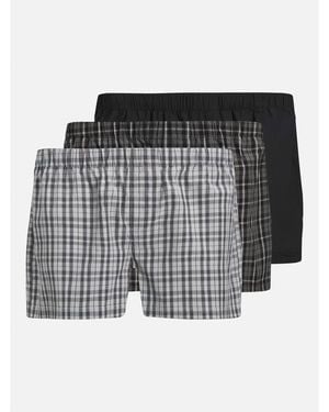 Jack & Jones 3-Pack Milano Woven Boxers - Black