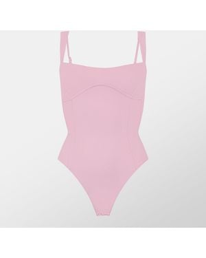 GOOD AMERICAN Sweetheart Bodysuit - Pink