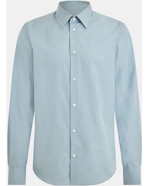 Ami Paris Long Sleeve Plain Shirt - Blue
