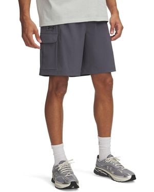 Under Armour Vibe Woven 8" Cargo Shorts Castlerock - Blue