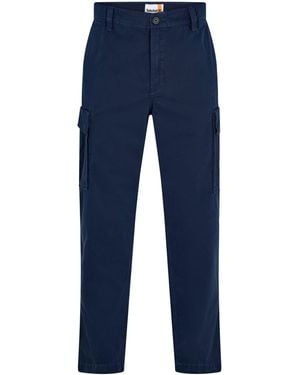 Timberland Twill Cargo Trousers - Blue
