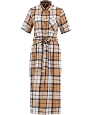 Barbour Fern Midi Dress - Metallic