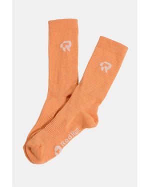 Red Run Organic Cotton Socks - Orange