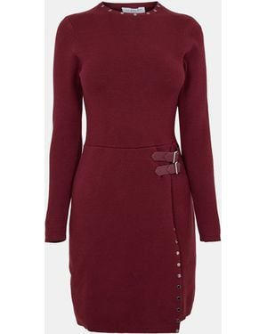 Never Fully Dressed Sammie Knitted Jumper Dress - Red