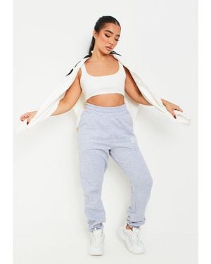 Missy Empire 90's Cuffed Jogger - Blue