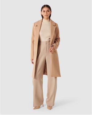 Forever New Billie Longline Coatigan - Natural