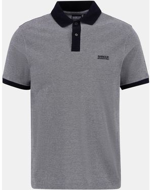 Barbour Morley Oxford Polo Shirt - Grey
