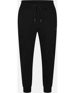 ARMANI EXCHANGE Closed Hem Fleece Joggers - Black