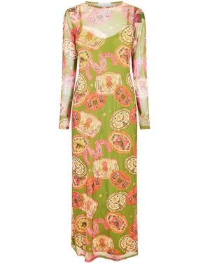 Never Fully Dressed Long Maxi Dress - Metallic