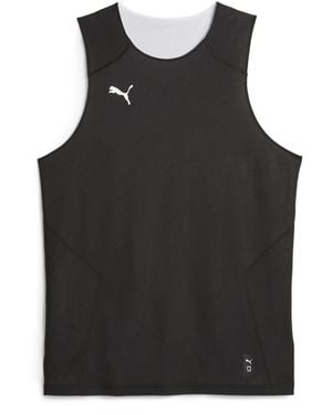 PUMA Hoops Team Reverse Practice Performance Basketball Jersey - Black