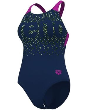 Arena Painterly Swim Pro Back Swimsuit - Blue