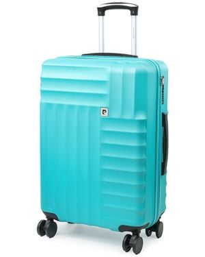 Pierre Cardin Soleil Wheeled Hard Shell Travel Suitcase Luggage - Blue