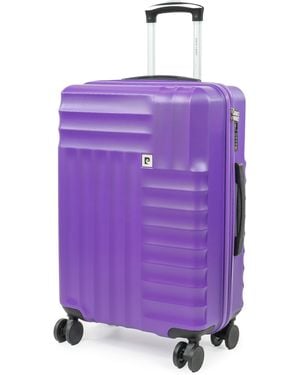 Pierre Cardin Soleil 26-Inch Hard Shell Large Suitcase Luggage - Purple