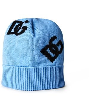 Dolce & Gabbana Logo Beanie - Blue