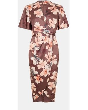Biba Embellished Velvet Dress - Pink