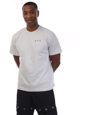 Off-White c/o Virgil Abloh Big Logo Over T-Shirt - Grey