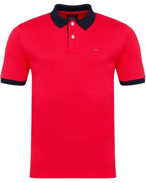 Eden Park Short-Sleeved Polo Shirt - Red