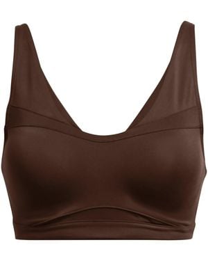Under Armour Smartform Evolution Mid Medium Impact Sports Bra - Brown
