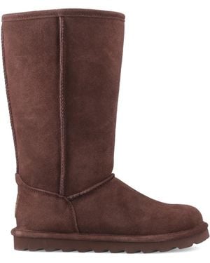BEARPAW Elle Tall Suede Snug Boots - Brown