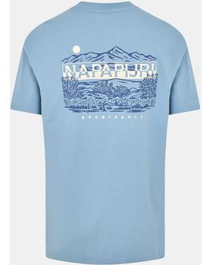 Napapijri Graphic T-Shirt - Blue