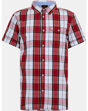 Bench Short-Sleeve Patterned Shirt - Red