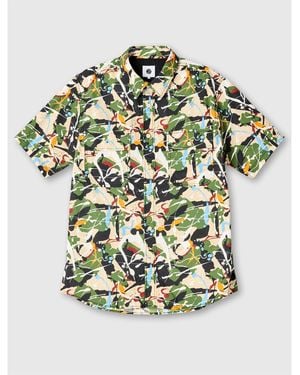 Pretty Green Short-Sleeve Plain Shirt - Green