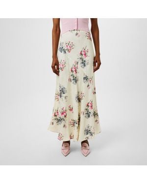 LoveShackFancy Bertha Maxi Skirt - Natural