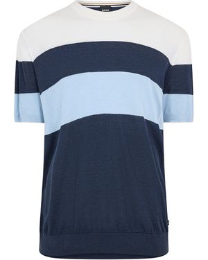 BOSS Tramonte Knitted Top - Blue