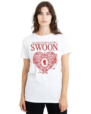 Bridgerton The Art Of Swoon T Shirt - White