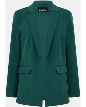 Pieces Wool Blazer - Green