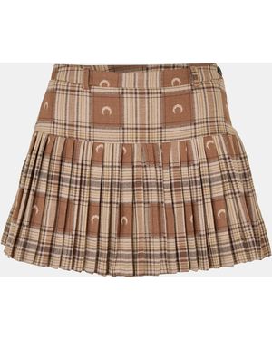 Marine Serre Moon Print Mini Skirt - Brown