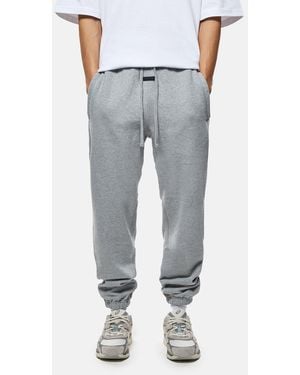 TELA CRUZ Studio Closed Hem Fleece Joggers - Grey