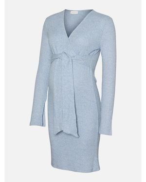 Mama.licious Mama Mlaniset Maxi Dress - Blue