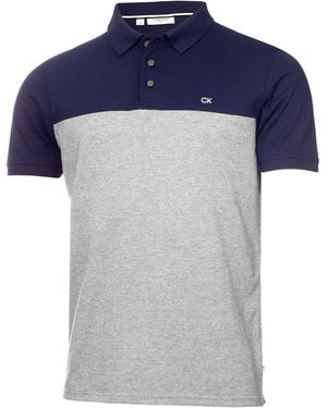 Calvin Klein Colour Block Polo Shirt - Blue