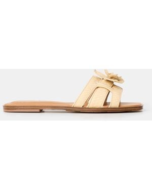 ALDO Seaflower Pool Sliders - Natural
