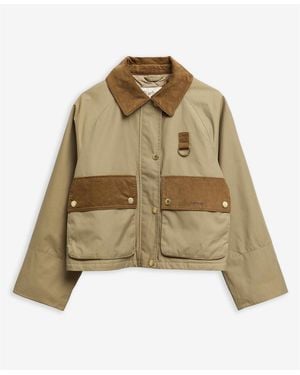 Barbour Phoebe Long Sleeve Full Zip Barn Jacket - Natural