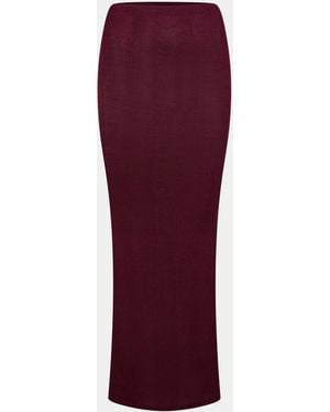 Missy Empire Column Skirt - Red