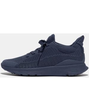 Fitflop Vitamin Ffx Knit Sports Trainers - Blue