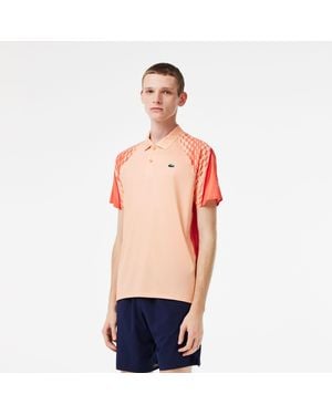 Lacoste Short-Sleeve Performance Polo Shirt - Orange