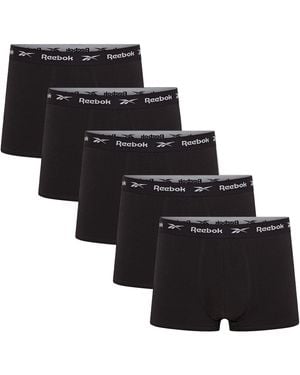 Reebok 5 Pack Trunks - Black
