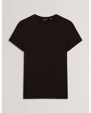 Ted Baker Plain Slim Fit T-Shirt - Black