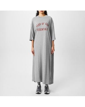 Fear Of God Tri Blend Three Quartersleeve Dress - Grey
