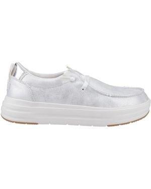 HEYDUDE Wendy Nova Shimmer Shoes - White