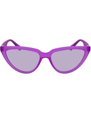 Calvin Klein Uv Protection Cat Eye Sunglasses - Purple