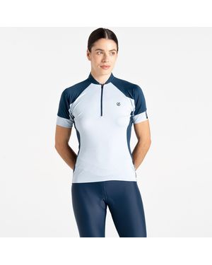 Dare 2b Flutter Short-Sleeve Cycling Jersey - Blue