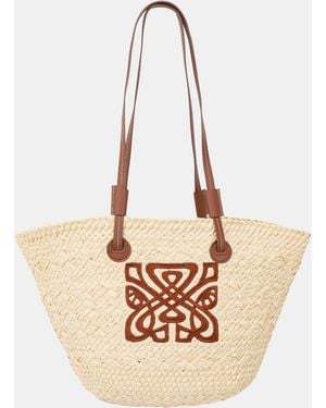 Biba Straw Beach Bag - Natural