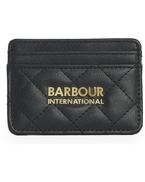 Barbour Quilted Card Holder - Black