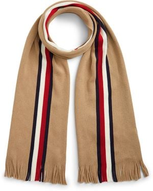 Tommy Hilfiger Global Stripe Wool Blend Scarf - Brown